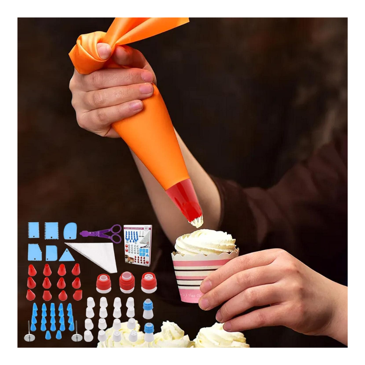 Kit de repostería pastelería 65 pzs